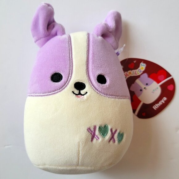 Rheya the Purple Corgi 5" Squishmallow dog Valentine's Day, brand new - Picture 1 of 10